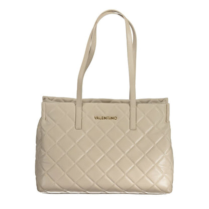 Mario Valentino Beige Polyethylene Handbag - Elegant Versatility for Every Occasion