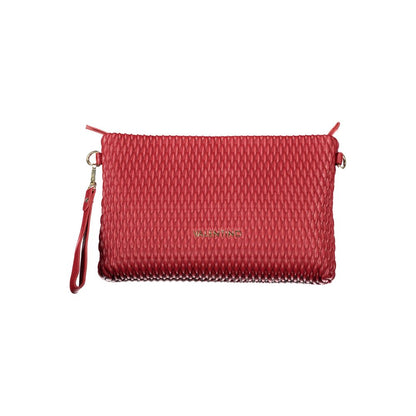 Mario Valentino Red Leather Handbag with Detachable Sleeve