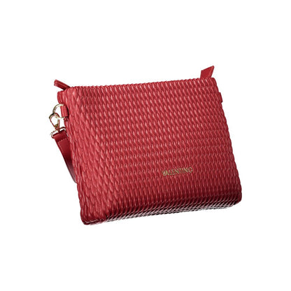 Mario Valentino Red Leather Handbag with Detachable Sleeve