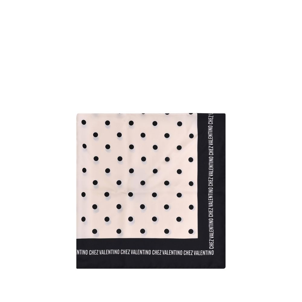 Valentino Garavani Polka Dot Silk Scarf