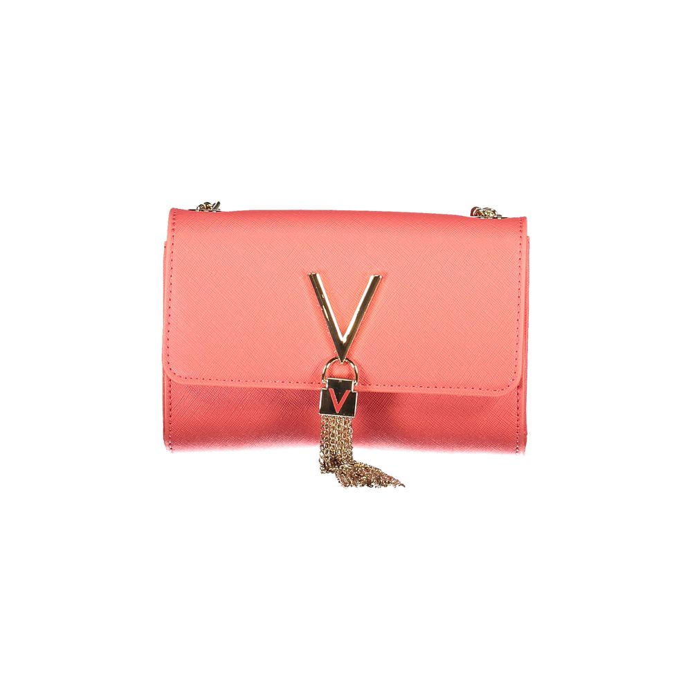 Mario Valentino Pink Faux Leather Chain Shoulder Bag