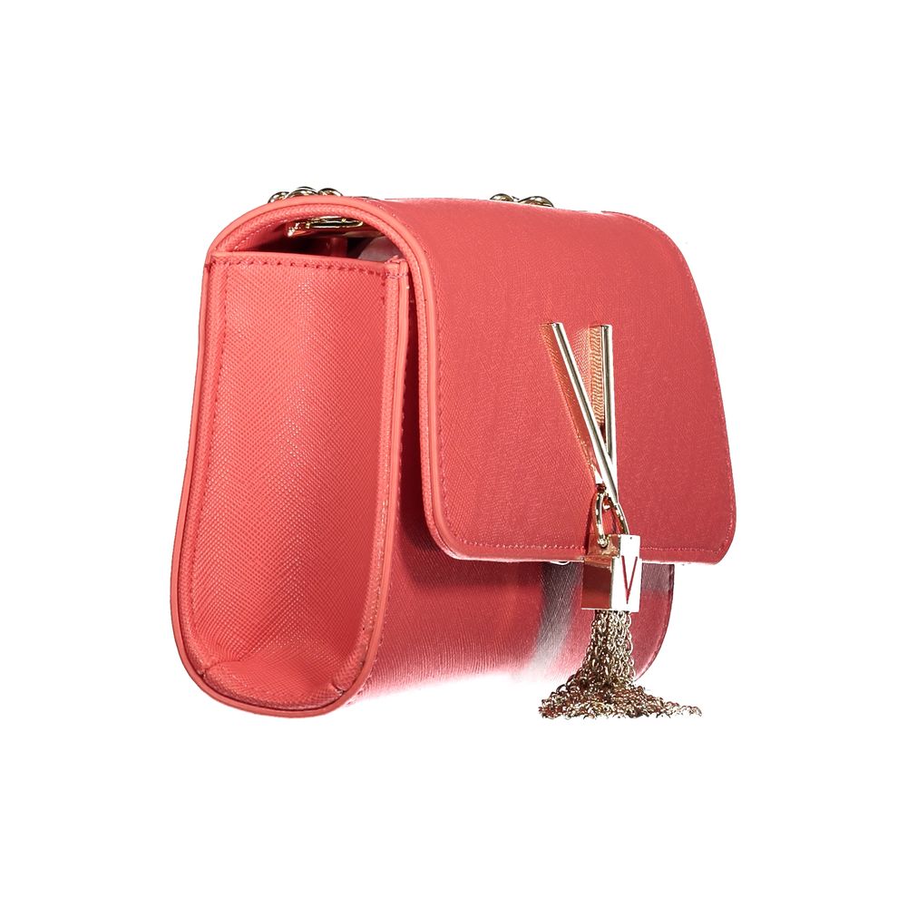 Mario Valentino Pink Faux Leather Chain Shoulder Bag