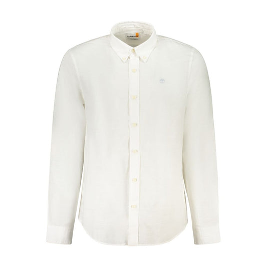 Timberland Long Sleeved White Cotton Shirt