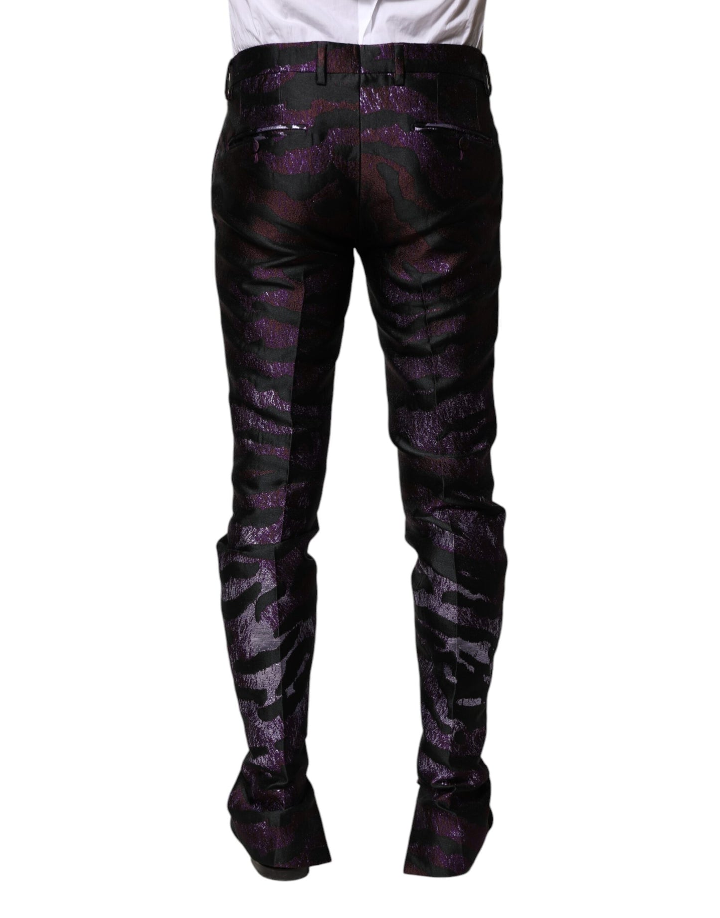 Dolce & Gabbana Multicolor Patterned Dress Pants