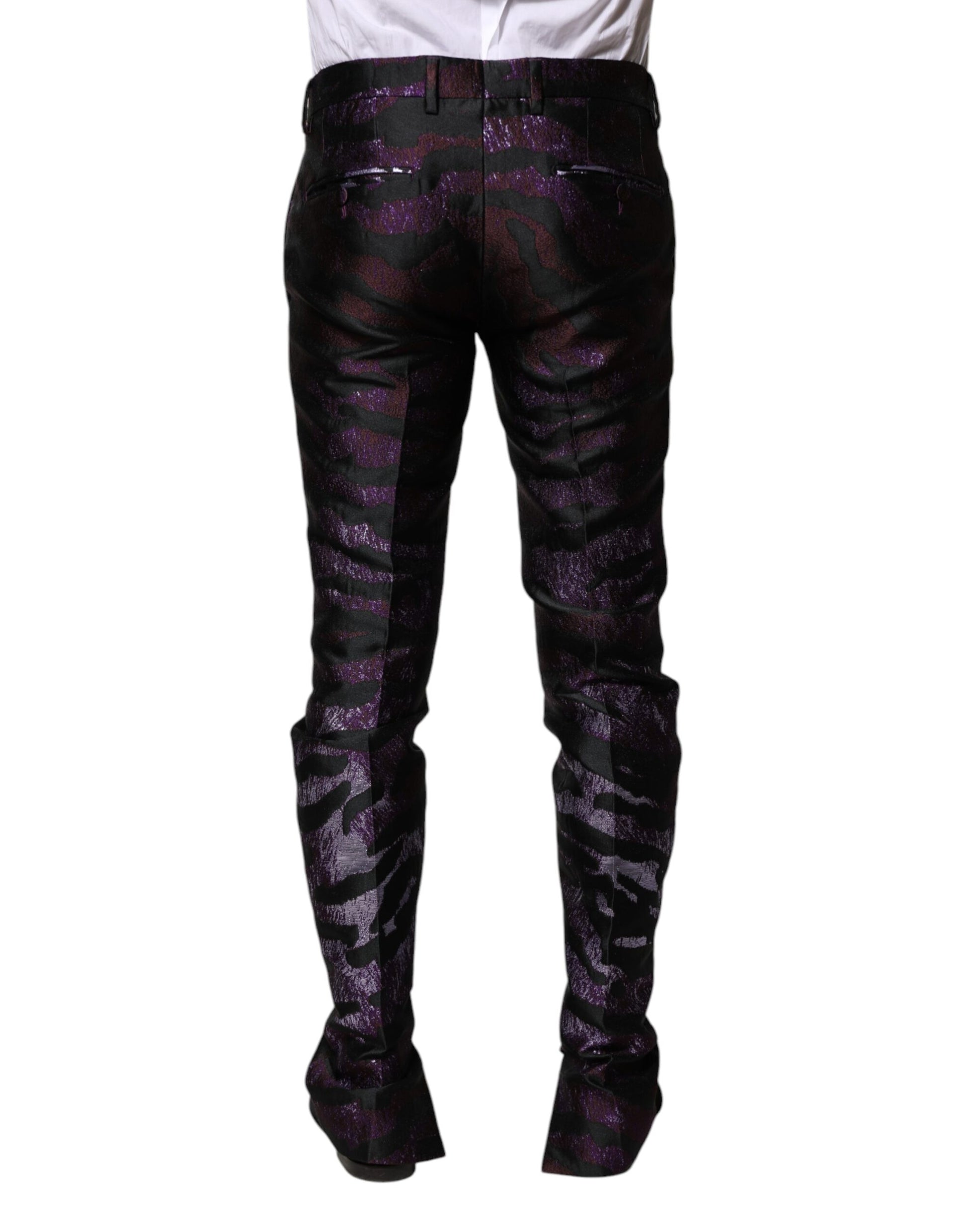 Dolce & Gabbana Multicolor Patterned Dress Pants