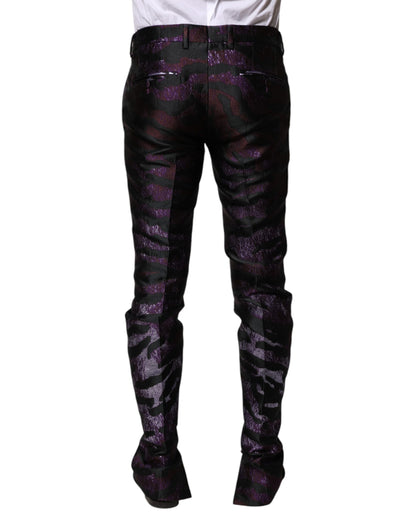 Dolce & Gabbana Multicolor Patterned Dress Pants