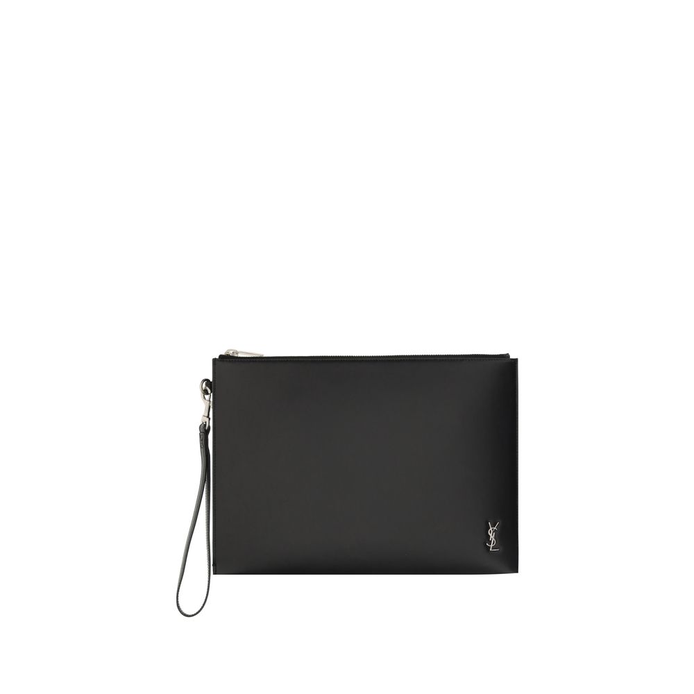 Saint Laurent Leather iPad Holder