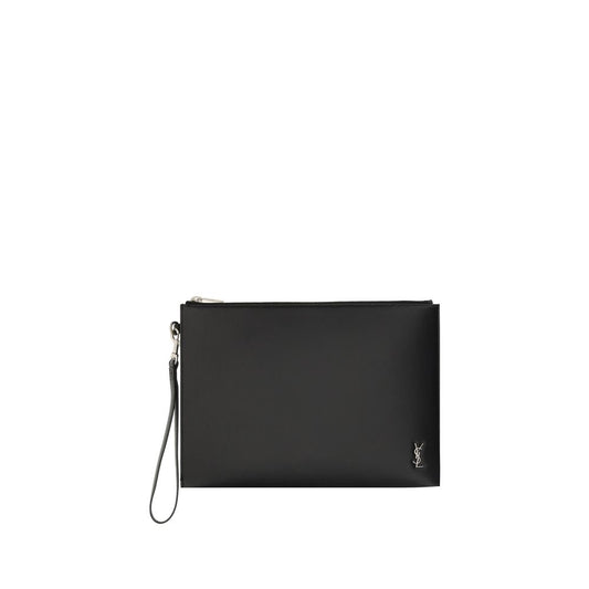 Saint Laurent Leather iPad Holder