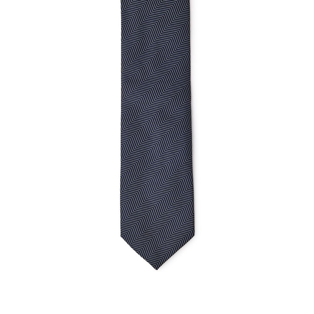 Jil Sander Blue Silk Tie - Micro Stripe Elegance