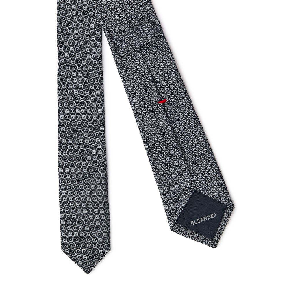 Jil Sander Gray Silk Tie - Elevate Your Style with Understated Elegance