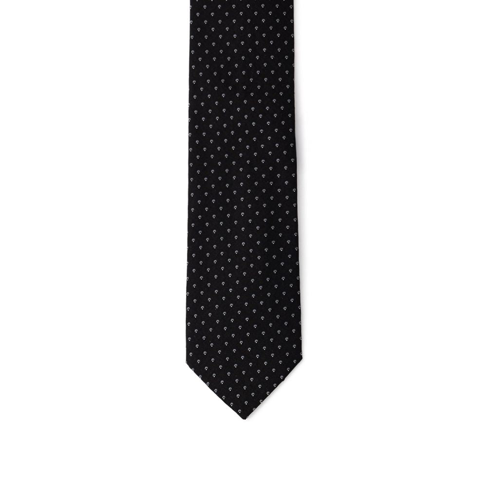 Jil Sander Blue Silk Tie with Contrasting Stripes