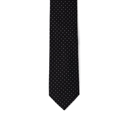 Jil Sander Blue Silk Tie with Contrasting Stripes