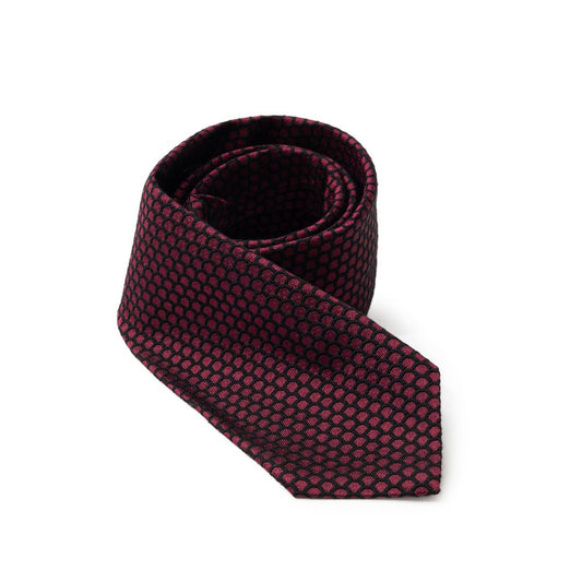 Dolce & Gabbana Lilac Wool Blend Embroidered Tie