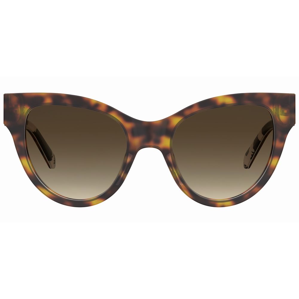 Love Moschino Brown Haircalf Sunglasses – Chic Oversized Shades
