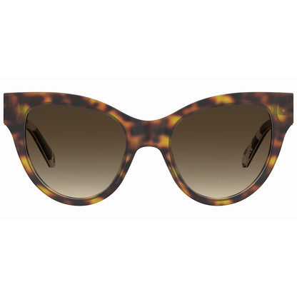 Love Moschino Brown Haircalf Sunglasses – Chic Oversized Shades