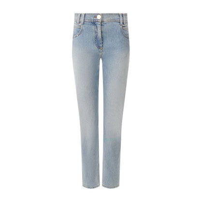 Balmain Blue Cotton Jeans
