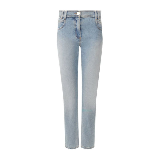 Balmain Blue Cotton Jeans