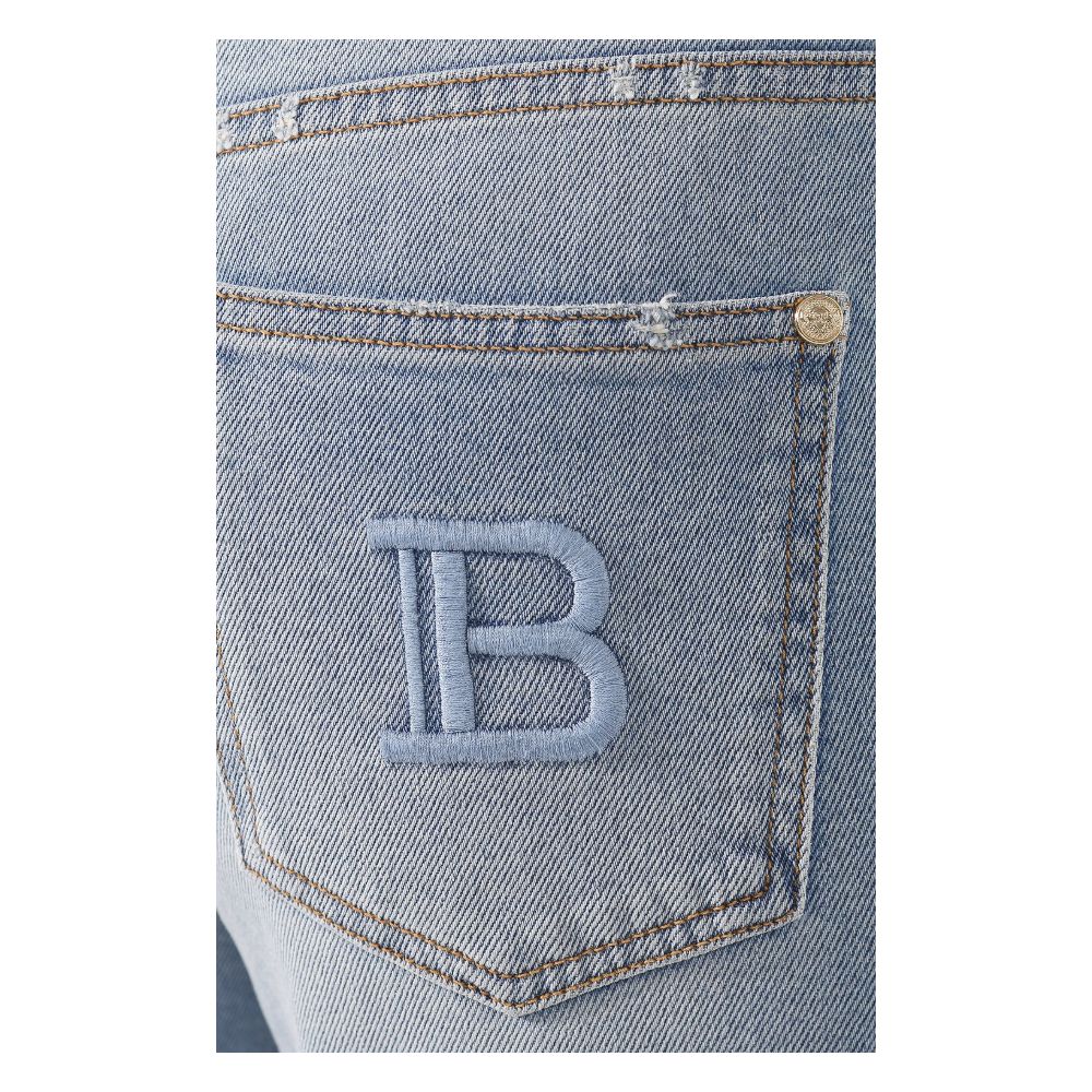 Balmain Blue Cotton Jeans