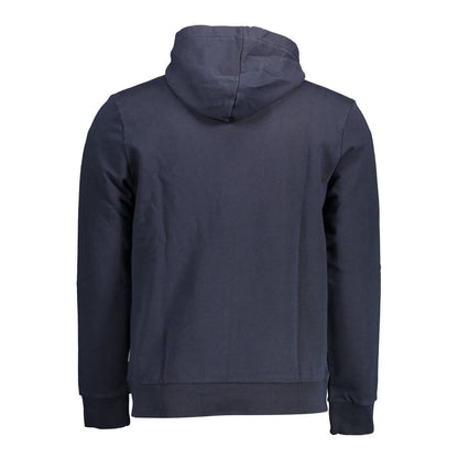 Napapijri Blue Cotton Men's Hooded Sweater