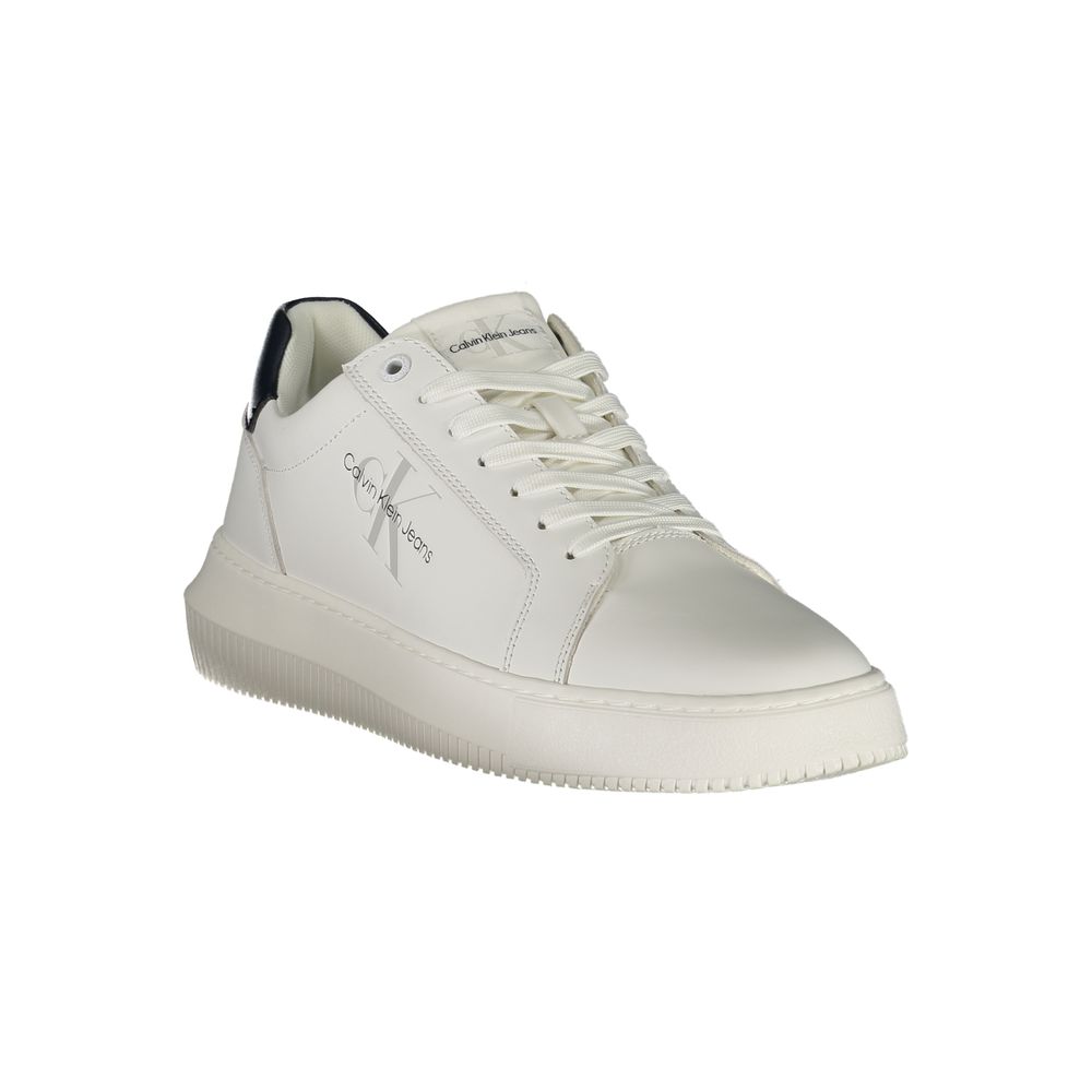 Calvin Klein Bianco Leather Men Sneaker EU40/US7