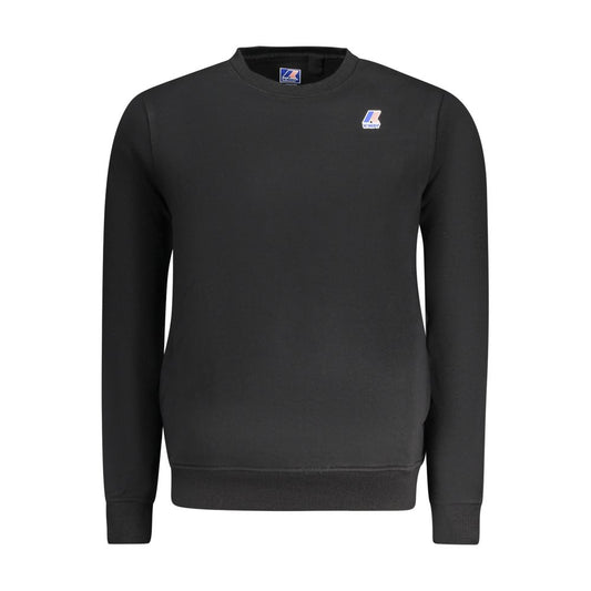 K-WAY Black Cotton Sweater - Stylish Long Sleeve Comfort