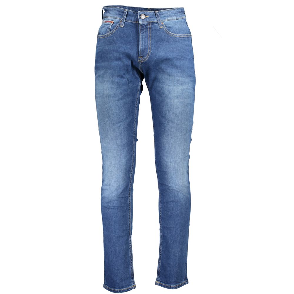 Tommy Hilfiger Blue Cotton Men Jeans - Scanton Slim-Fit