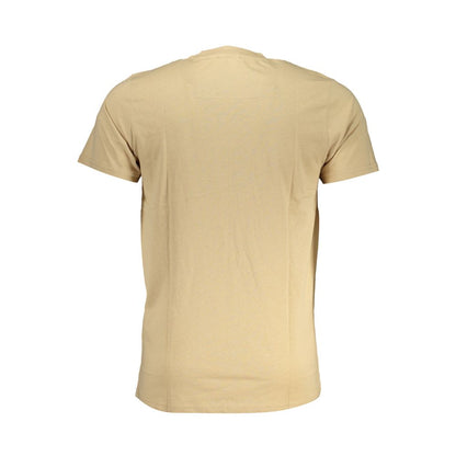 Cavalli Class Beige Cotton T-Shirt: The Ultimate Statement Piece