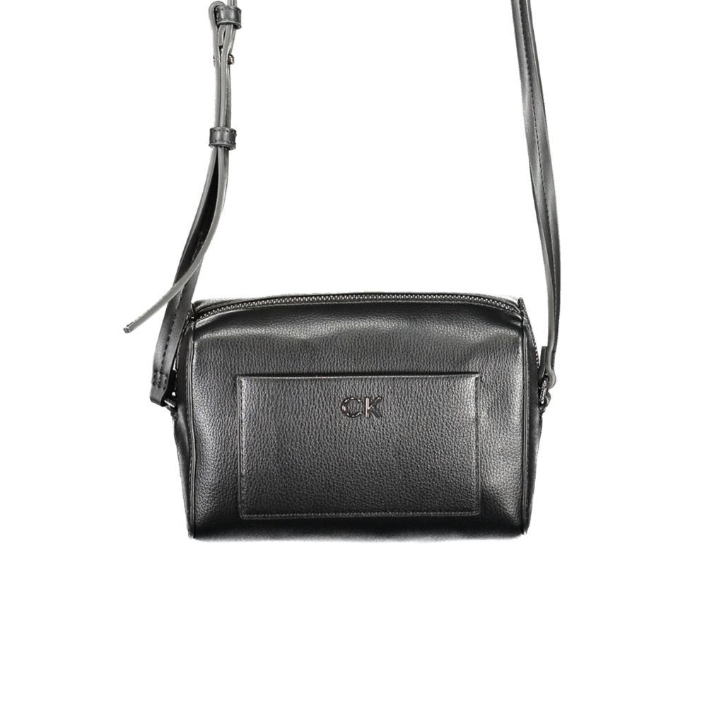 Calvin Klein Black Polyester Handbag - Effortless Style and Functionality