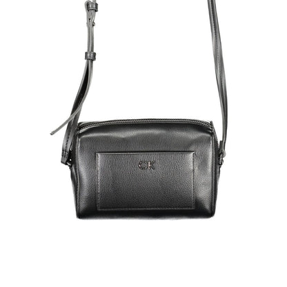 Calvin Klein Black Polyester Handbag - Effortless Style and Functionality