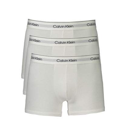 Calvin Klein White Cotton Men Boxer - Tri-Pack of Comfort