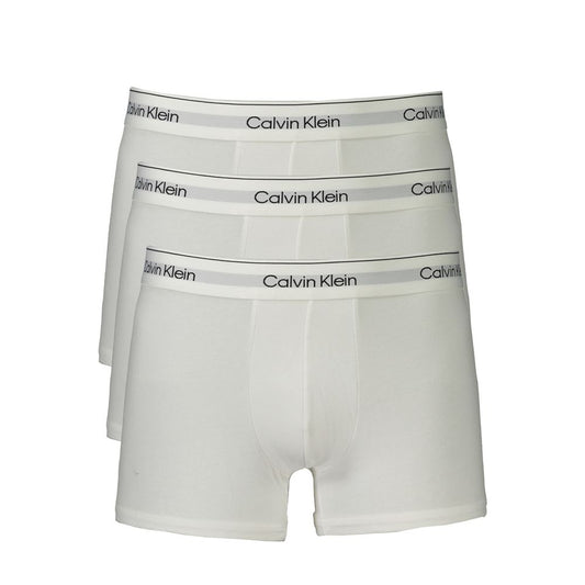 Calvin Klein White Cotton Men Boxer - Tri-Pack of Comfort