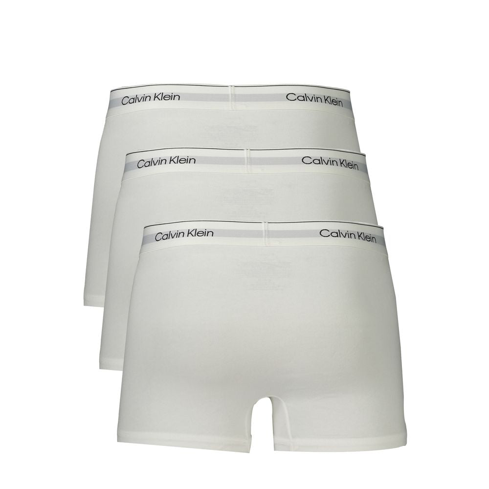 Calvin Klein White Cotton Men Boxer - Tri-Pack of Comfort