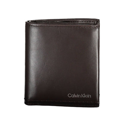 Calvin Klein Brown Leather Men's Wallet