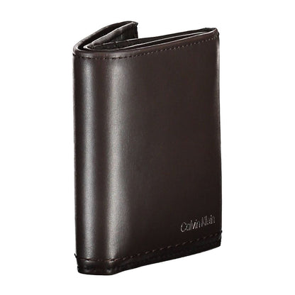 Calvin Klein Brown Leather Men's Wallet