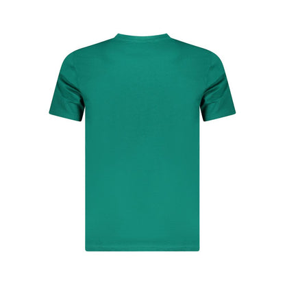 Cavalli Class Green Cotton T-Shirt - Bold and Stylish