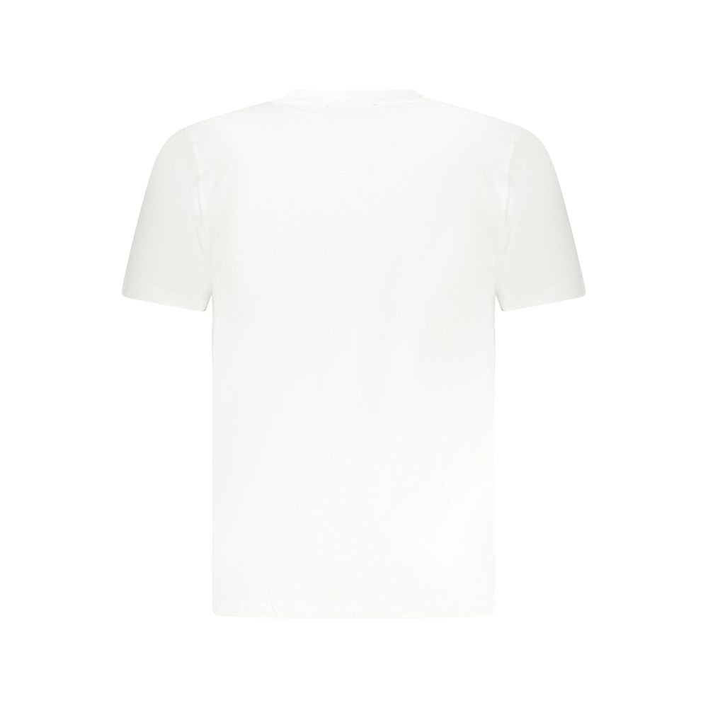 Cavalli Class White Cotton T-Shirt: Bold Streetwear Essential