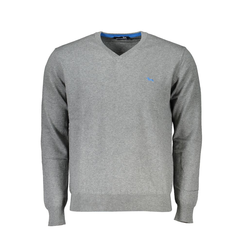 Harmont & Blaine V-Neck Cotton Blend Sweater