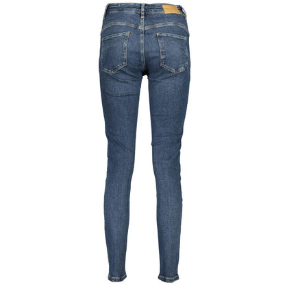 Desigual Blue Slim Fit Cotton Jeans: Style Meets Comfort