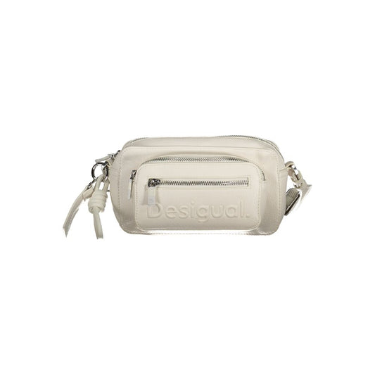 Desigual White Handbag: A Statement of Style and Function