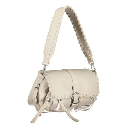 Desigual White Handbag: A Statement of Bold Elegance