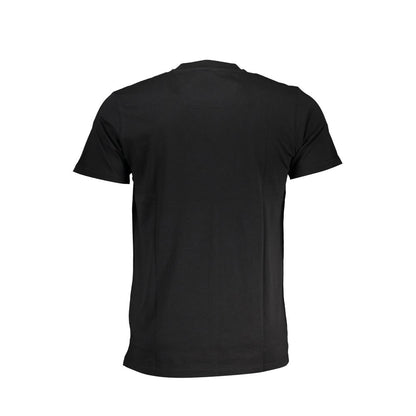 Cavalli Class Black Cotton T-Shirt: Effortless Style Meets Comfort
