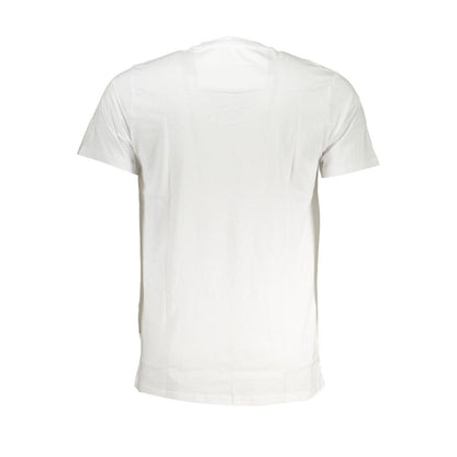 Cavalli Class White Cotton T-Shirt: Bold Style Meets Unmatched Comfort