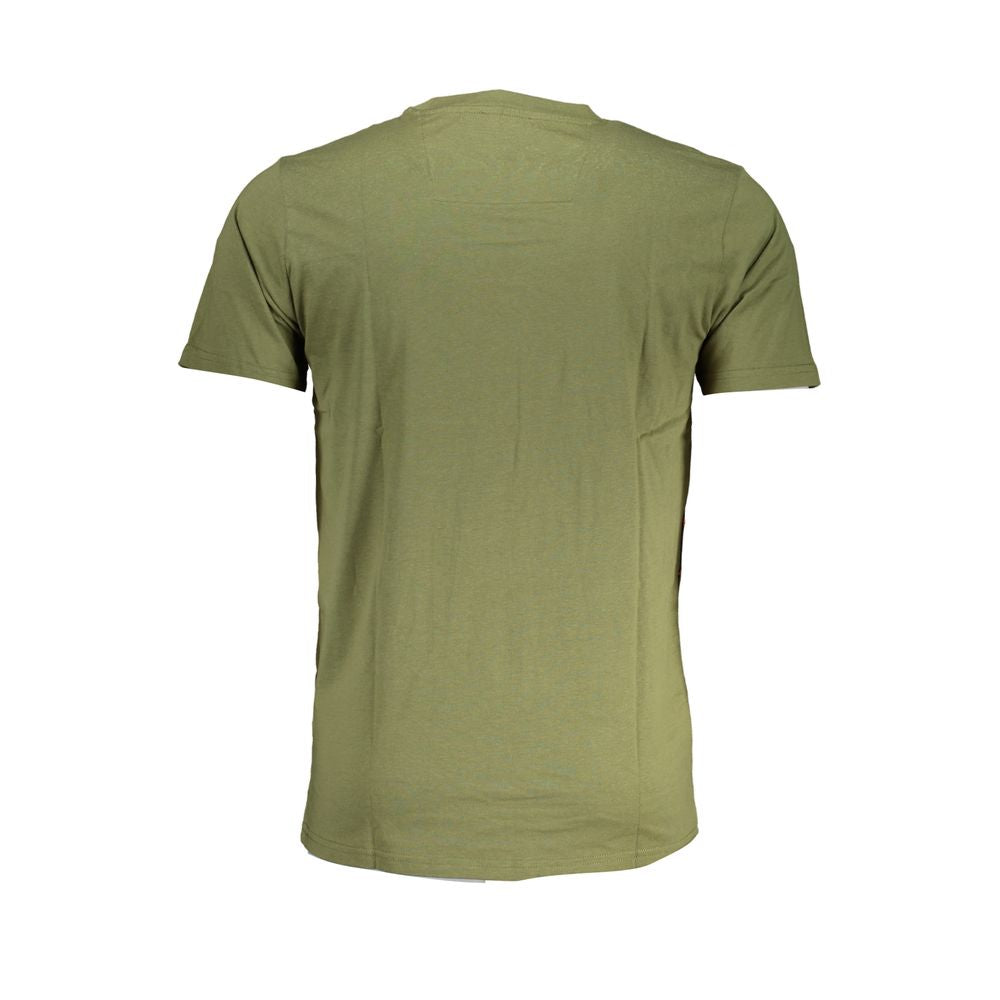 Cavalli Class Green Cotton T-Shirt: Where Modern Style Meets Comfort