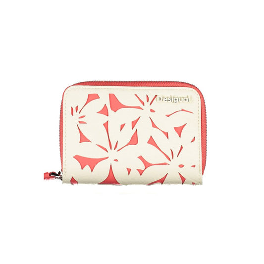 Desigual White Polyethylene Wallet – Stylish Organisation for On-the-Go