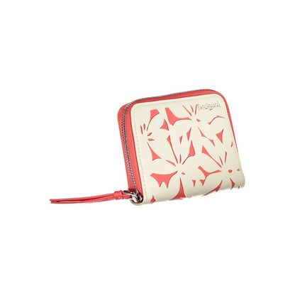 Desigual White Polyethylene Wallet – Stylish Organisation for On-the-Go
