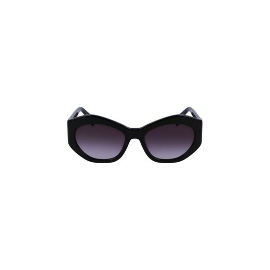 Liu Jo Black Acetate Women Sunglasses