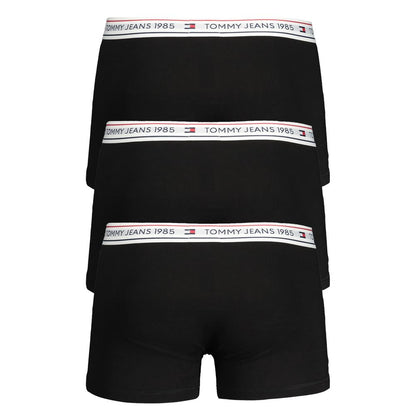 Tommy Hilfiger Black Cotton Underwear Boxer Tri-Pack