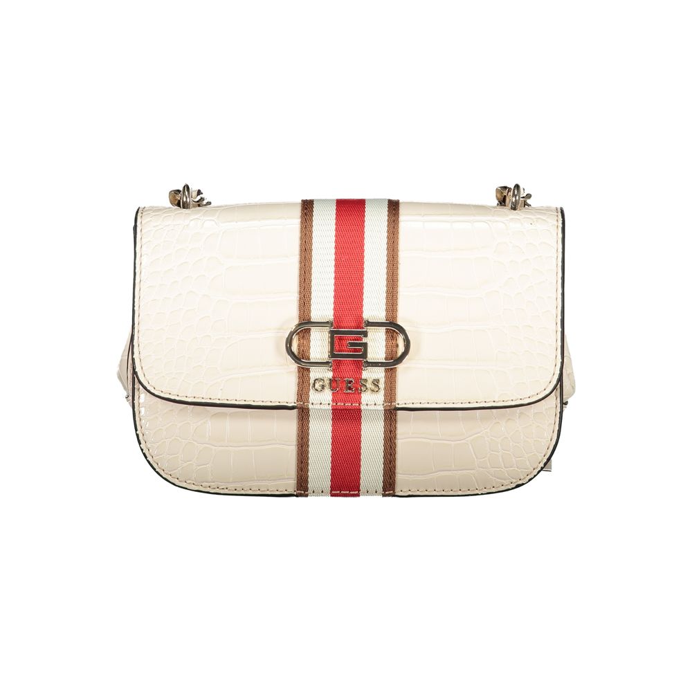Guess Jeans Beige Polyethylene Handbag - Nelka Bag