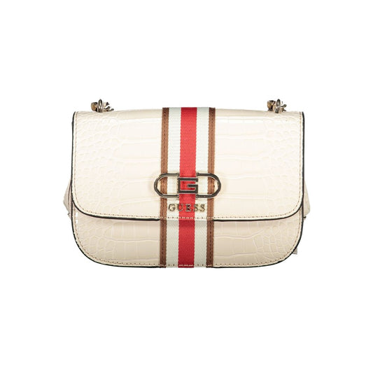 Guess Jeans Beige Polyethylene Handbag - Nelka Bag