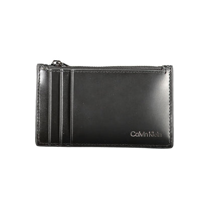 Calvin Klein Black Leather Wallet - Minimalist Elegance